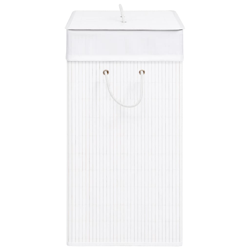 Bamboo Laundry Basket White 100 L