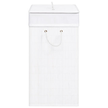 Bamboo Laundry Basket White 100 L