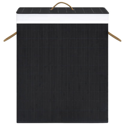 Bamboo Laundry Basket Black 100 L