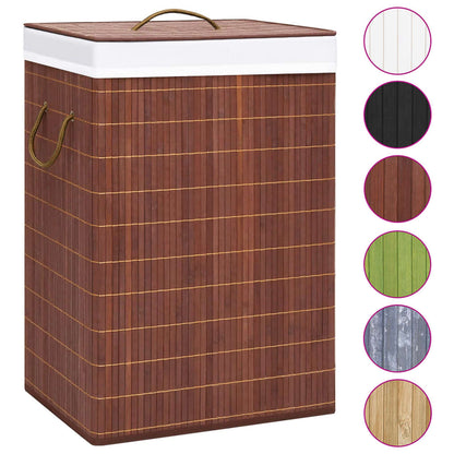 Bamboo Laundry Basket Brown 72 L