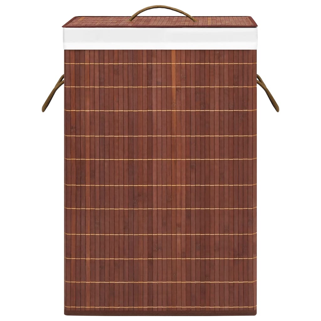 Bamboo Laundry Basket Brown 72 L