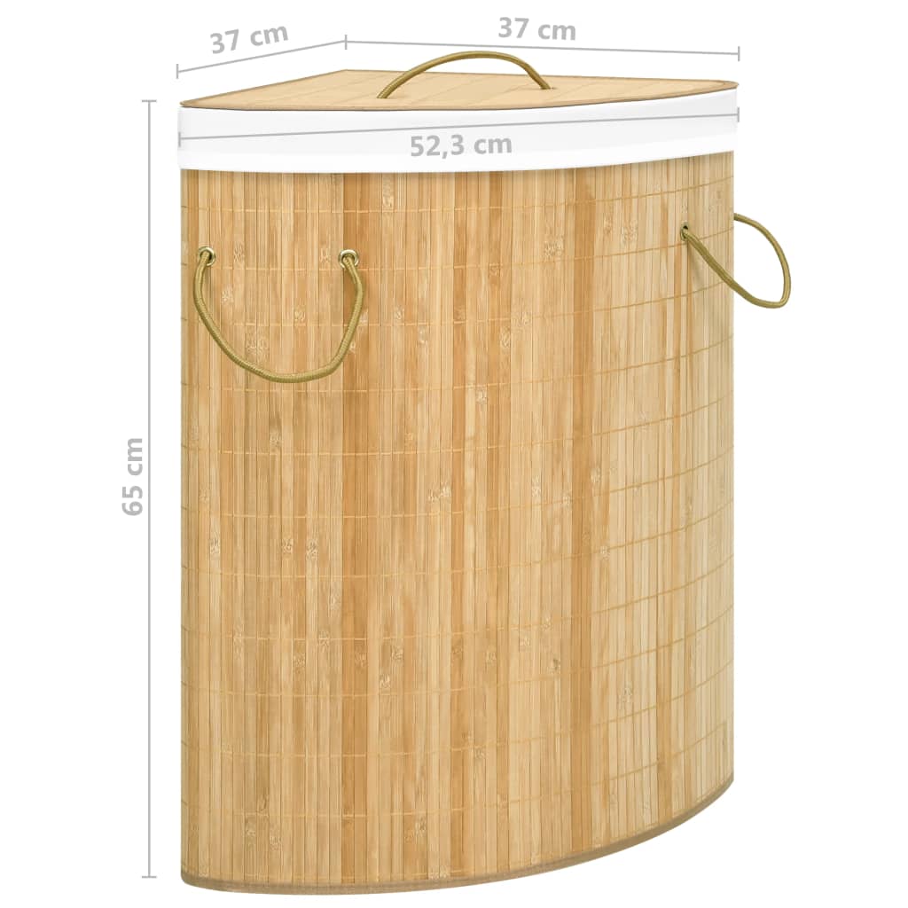 Bamboo Corner Laundry Basket 60 L