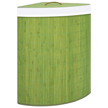 Bamboo Corner Laundry Basket Green 60 L