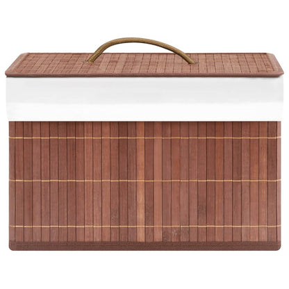 Bamboo Storage Boxes 4 pcs Brown