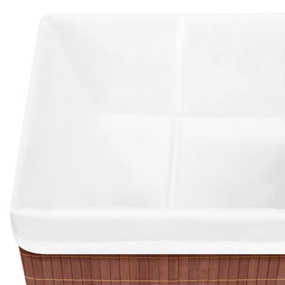Bamboo Storage Boxes 4 pcs Brown