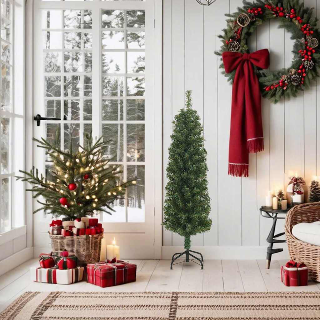 Artificial Christmas Tree | Green | PVC | Slim | Collapsible