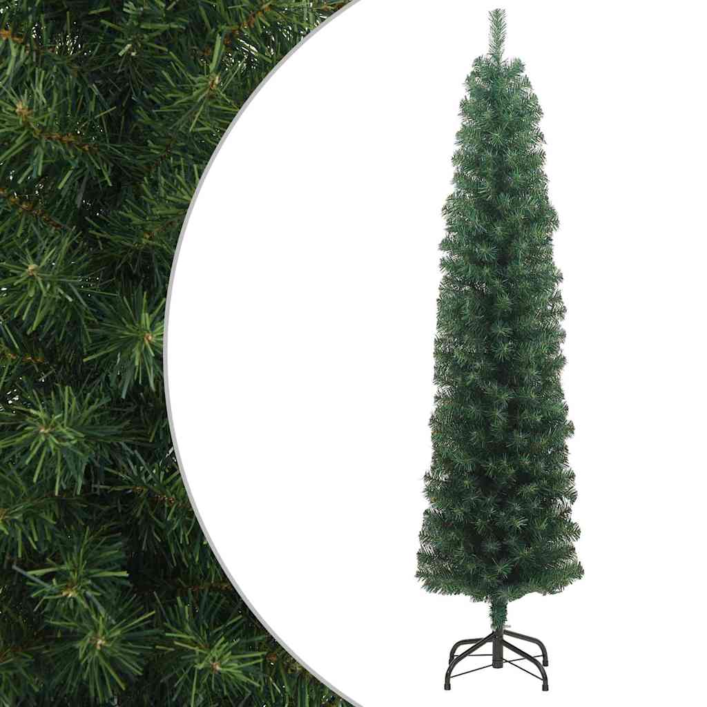 Artificial Christmas Tree | Green | PVC, Steel | Slim