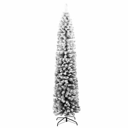 Artificial Christmas Tree | Green with flocked white snow | PVC, Steel