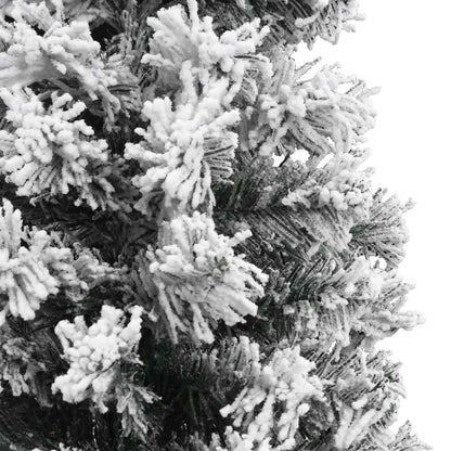 Artificial Christmas Tree | Green with flocked white snow | PVC, Steel