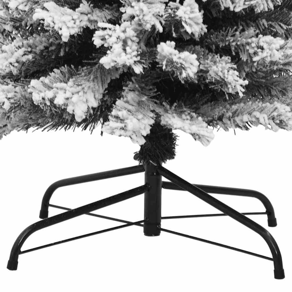 Artificial Christmas Tree | Green with flocked white snow | PVC, Steel