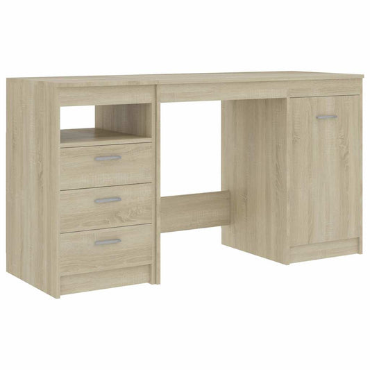 Desk | Sonoma Oak | Engineered Wood | Medium | Computer Desk