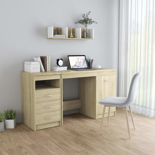 Desk | Sonoma Oak | Engineered Wood | Medium | Computer Desk
