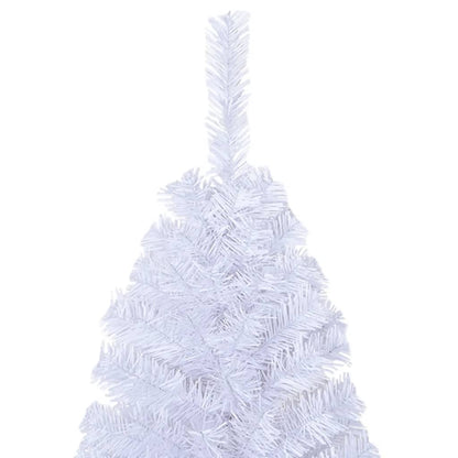 Artificial Christmas Tree with Thick Branches White 240 cm PVC