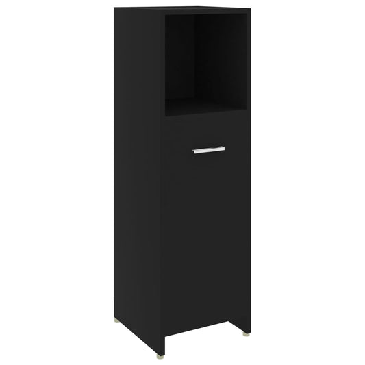Bathroom Cabinet | Black | Engineered wood | Medium | Bathroom Cabinet