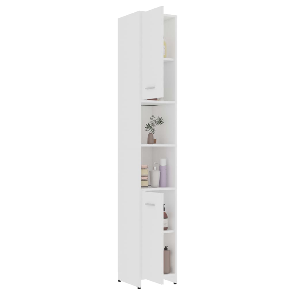 Bathroom Cabinet White 30x30x183.5 cm Engineered Wood