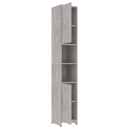 Bathroom Cabinet Concrete Grey 30x30x183.5 cm Engineered Wood