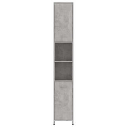 Bathroom Cabinet Concrete Grey 30x30x183.5 cm Engineered Wood