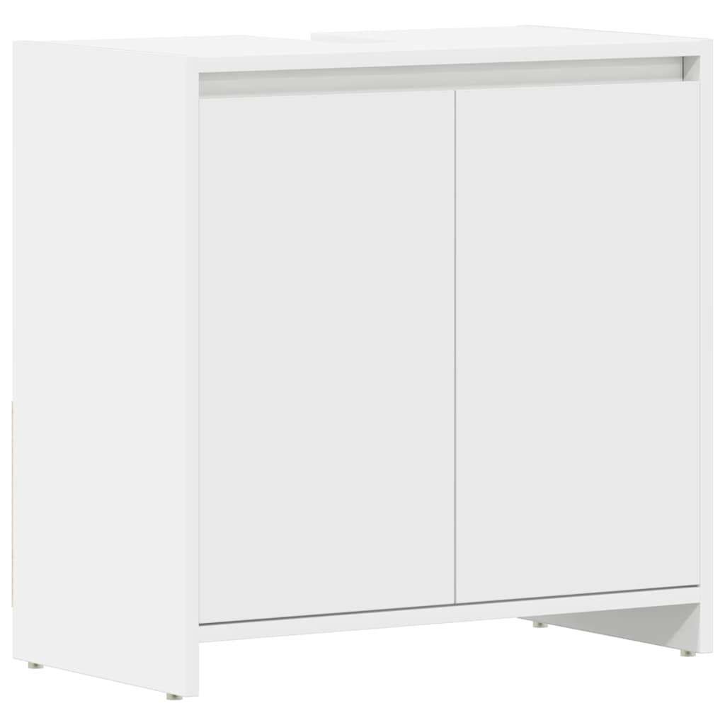 Bathroom Cabinet White 60x33x61 cm Engineered Wood