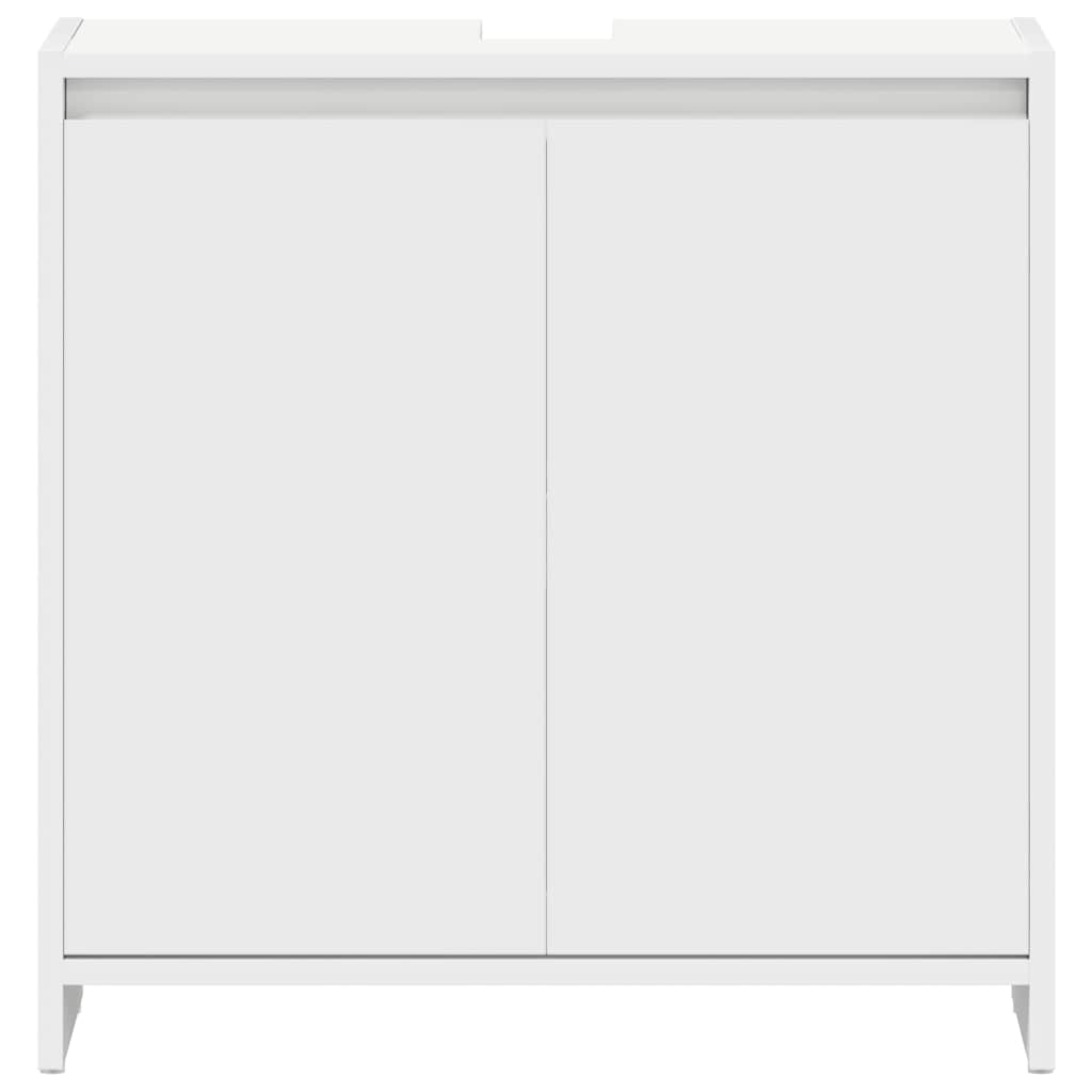 Bathroom Cabinet White 60x33x61 cm Engineered Wood