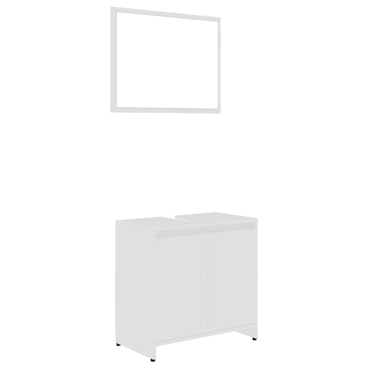 Bathroom Furniture Set | White | Engineered Wood | Medium