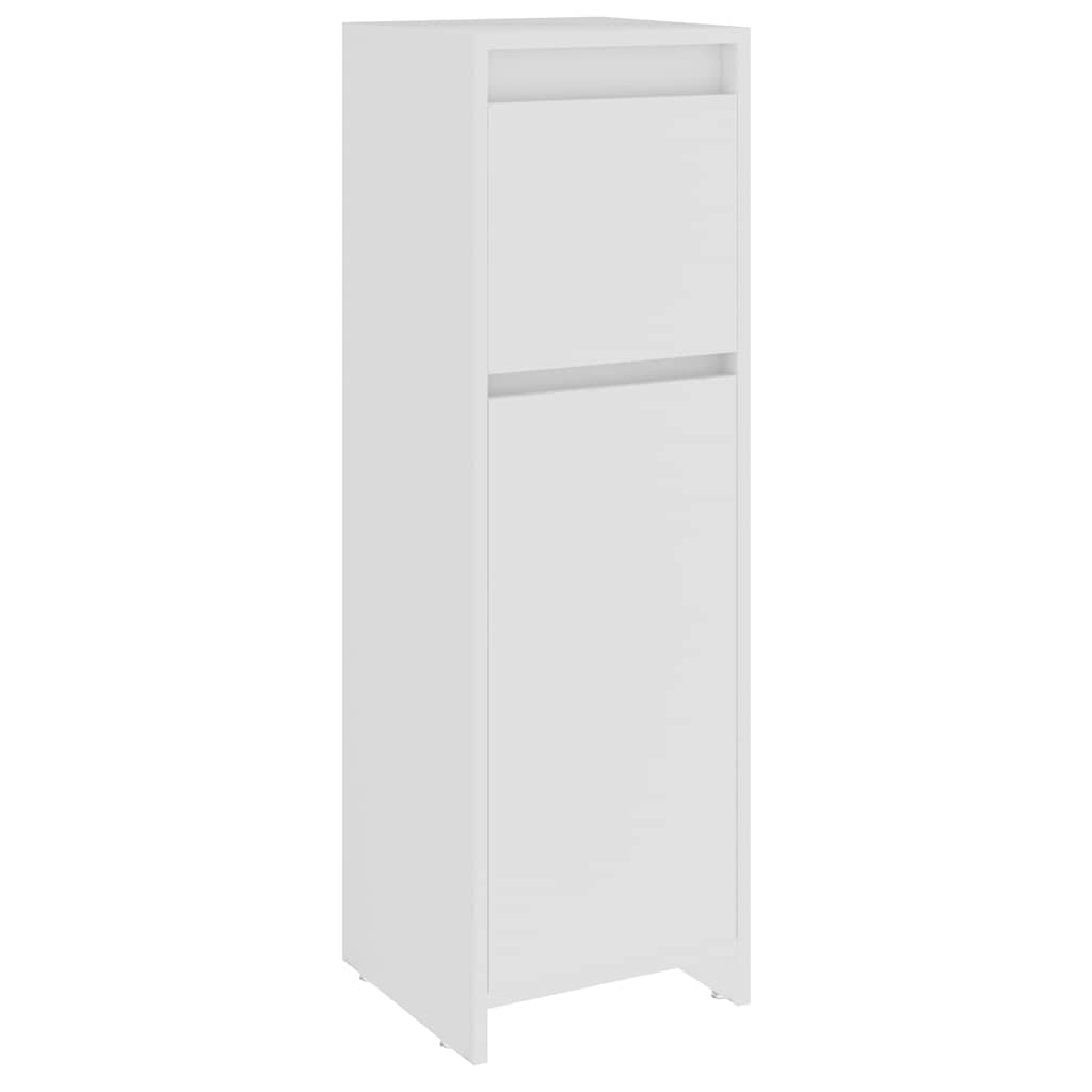Bathroom Cabinet White 30x30x95 cm Engineered Wood