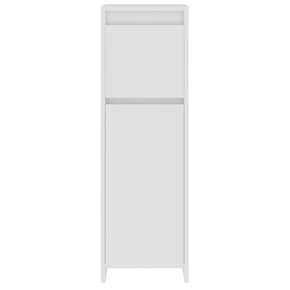 Bathroom Cabinet White 30x30x95 cm Engineered Wood