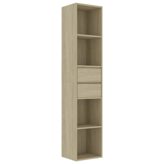 Book Cabinet | Sonoma oak | Engineered wood | 36 cm x 30 cm x 171 cm