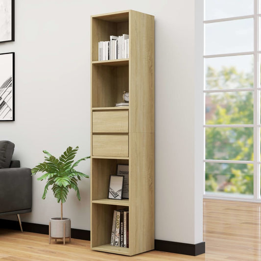 Book Cabinet | Sonoma oak | Engineered wood | 36 cm x 30 cm x 171 cm