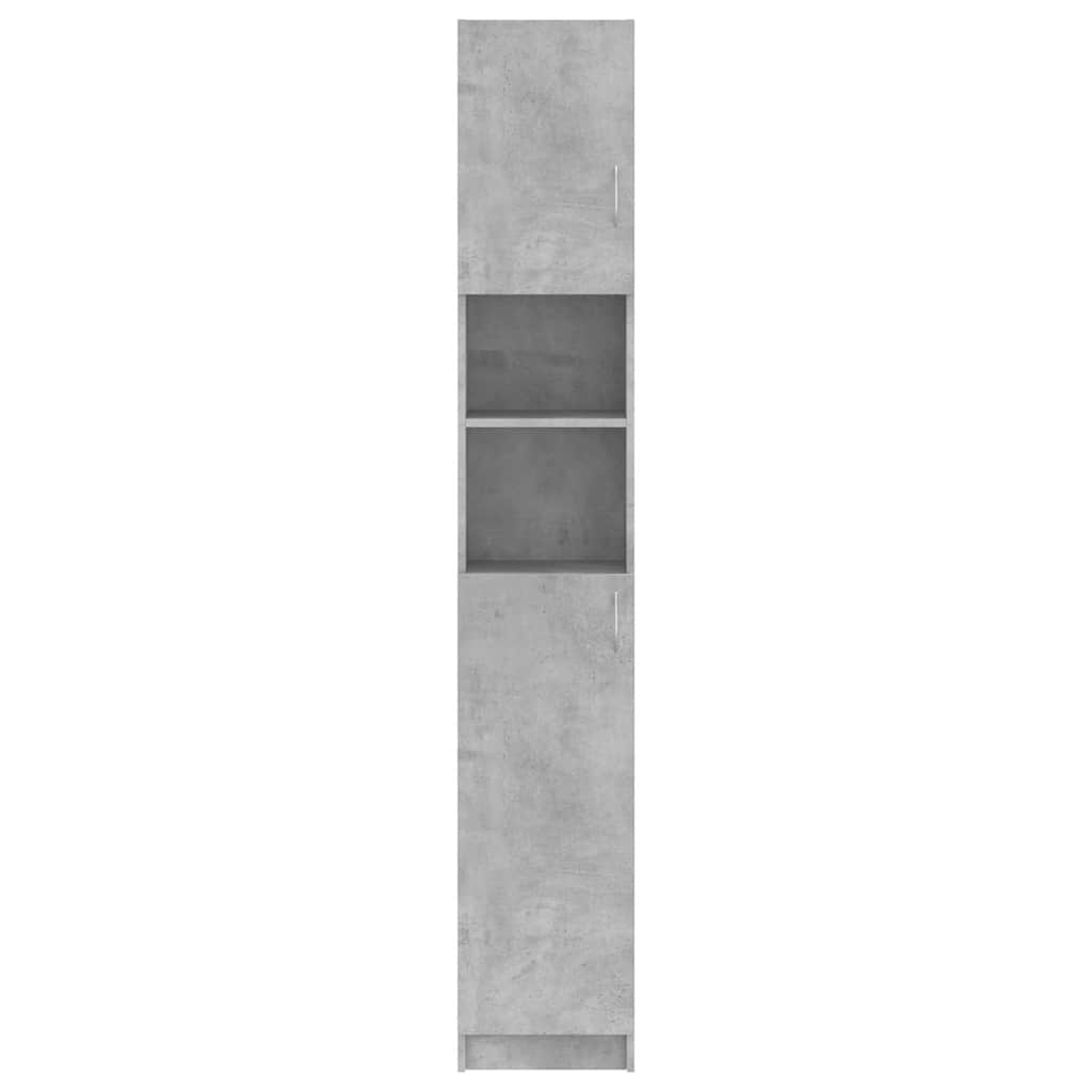 Bathroom Cabinet | Concrete grey | Engineered wood | Tall