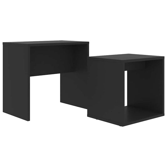 Coffee Table | Black | Engineered Wood | Stackable | Coffee Table