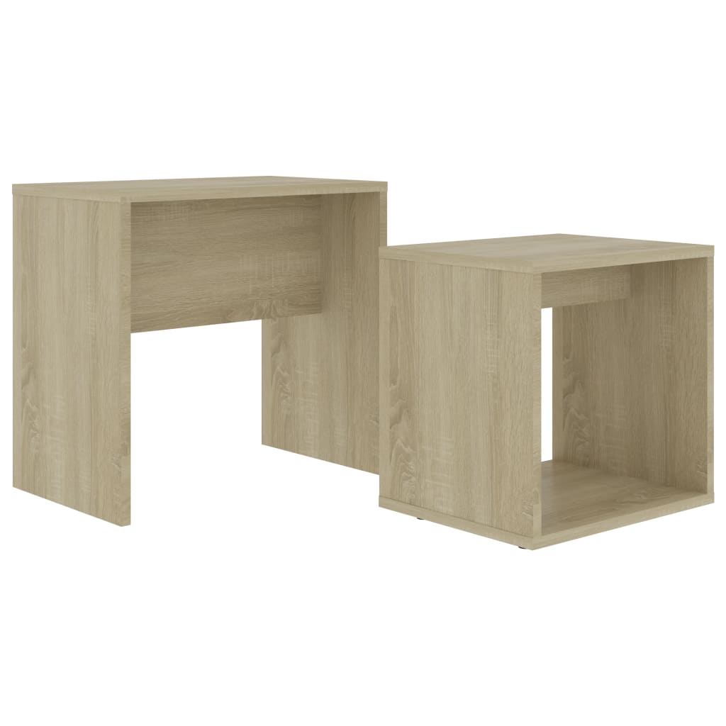 Coffee Table Set Sonoma Oak 18.9"x11.8"x17.7" Engineered Wood