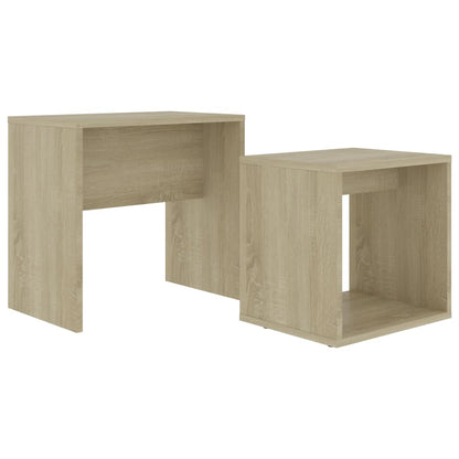 Coffee Table Set Sonoma Oak 18.9"x11.8"x17.7" Engineered Wood