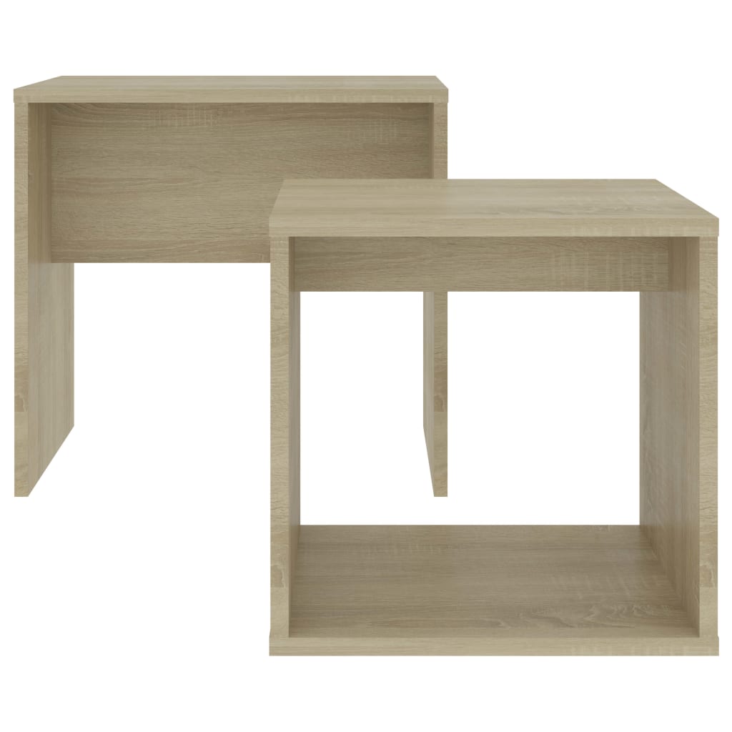 Coffee Table Set Sonoma Oak 18.9"x11.8"x17.7" Engineered Wood