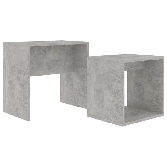 Coffee Table | Concrete grey | Engineered wood | Small | Stackable