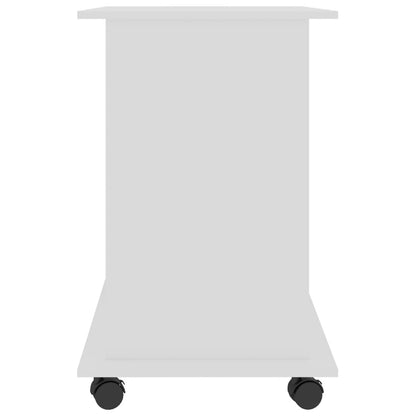 vidaXL Computer Desk White Engineered wood Compact Pull-Out