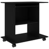 Computer Desk Black 31.5"x19.7"x29.5" Engineered Wood