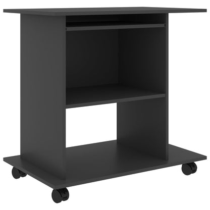 Computer Desk Grey 80x50x75 cm Engineered Wood