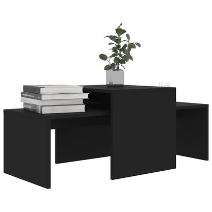 Table | Black | Engineered wood | Medium |  Stackable  | Coffee Table
