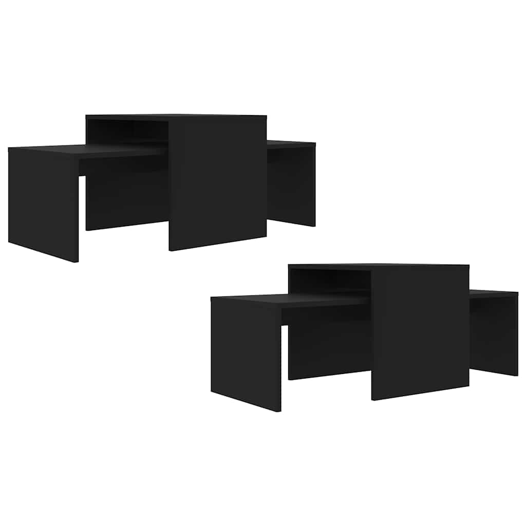 Table | Black | Engineered wood | Medium |  Stackable  | Coffee Table