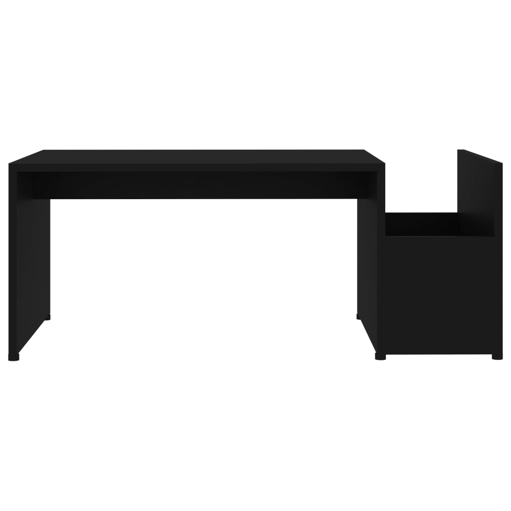 Coffee Table Black 90x45x35 cm Engineered Wood