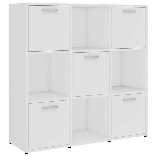 Book Cabinet | White | Engineered wood | 90x30x90 cm | Book Cabinet