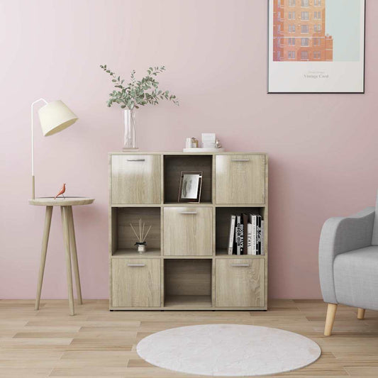 Book Cabinet | Sonoma Oak | Engineered Wood | Medium | Book Cabinet