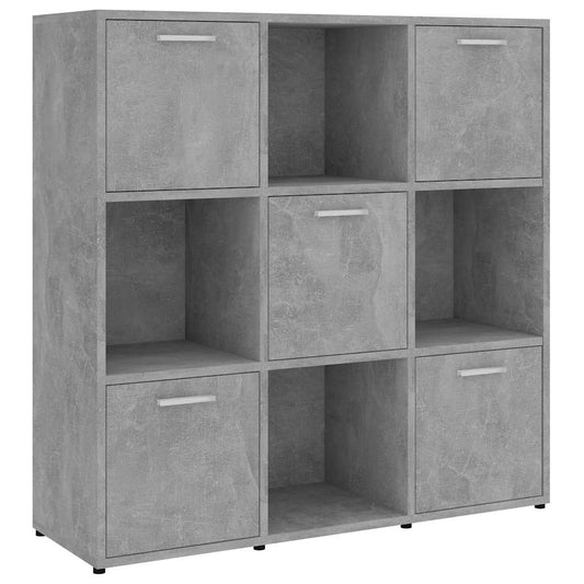 Book Cabinet | Concrete grey | Engineered wood | Medium | Book Cabinet