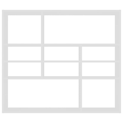 Wall Shelf White 90x16x78 cm Engineered Wood
