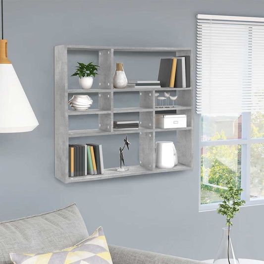 Wall Shelf | Concrete Grey | Engineered Wood | Medium | Wall Mounted