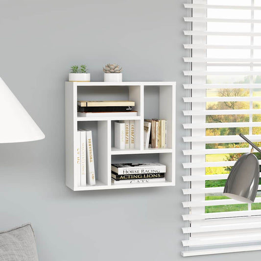 Wall Shelf White 45x16x45 cm Engineered Wood