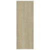 Wall Shelf Sonoma Oak 45.1x16x45.1 cm Engineered Wood