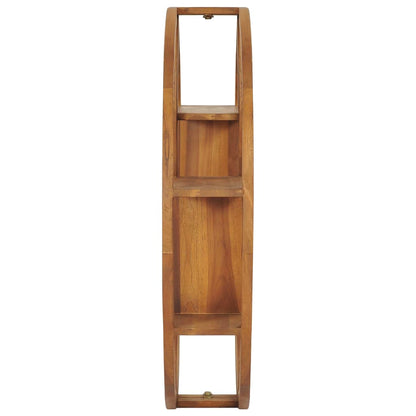 Yin Yang Wall Shelf 100x20x100 cm Solid Teak Wood