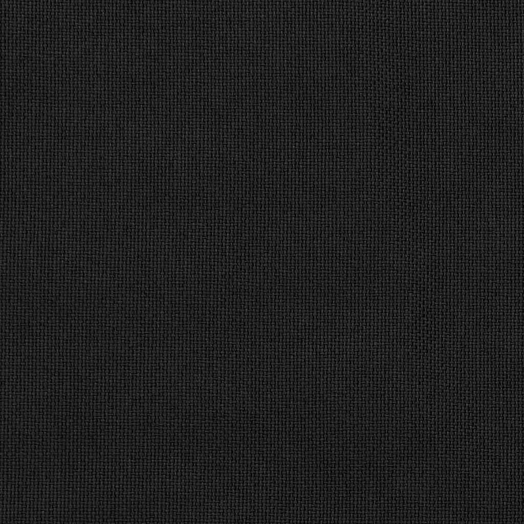 Linen-Look Blackout Curtains with Grommets 2pcs Black 140x175cm