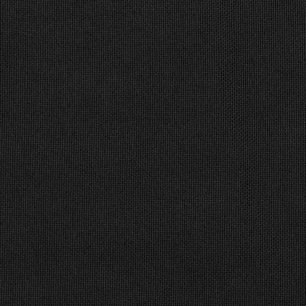 Linen-Look Blackout Curtains with Hooks Black 290x245 cm